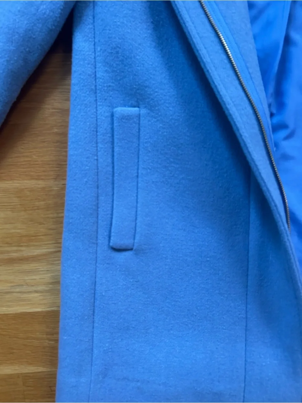 Jcrew Button Neck Wool Blend City Coat size 6